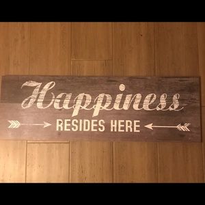 Happiness Resides Here Sign